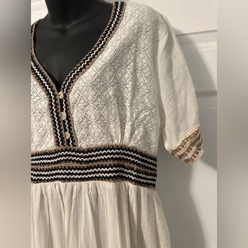 Dress Boho Embroidered | NWT, 1X/2X - Picture 2 of 8